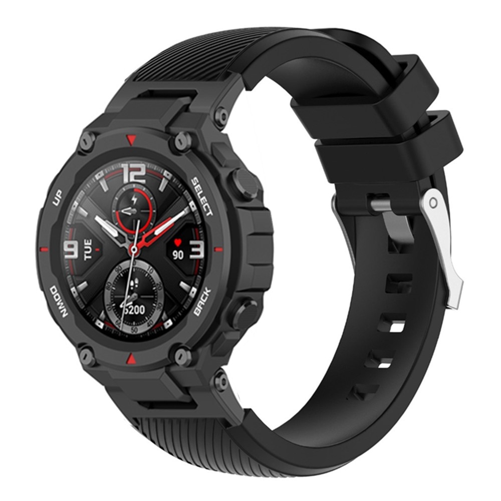 Cinturino in silicone per Amazfit T-Rex/T-Rex Pro, nero