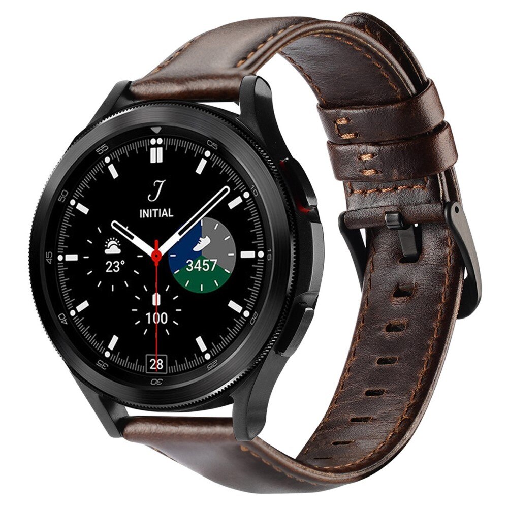 Cinturino in pelle Samsung Galaxy Watch 6 Classic 47mm Brown