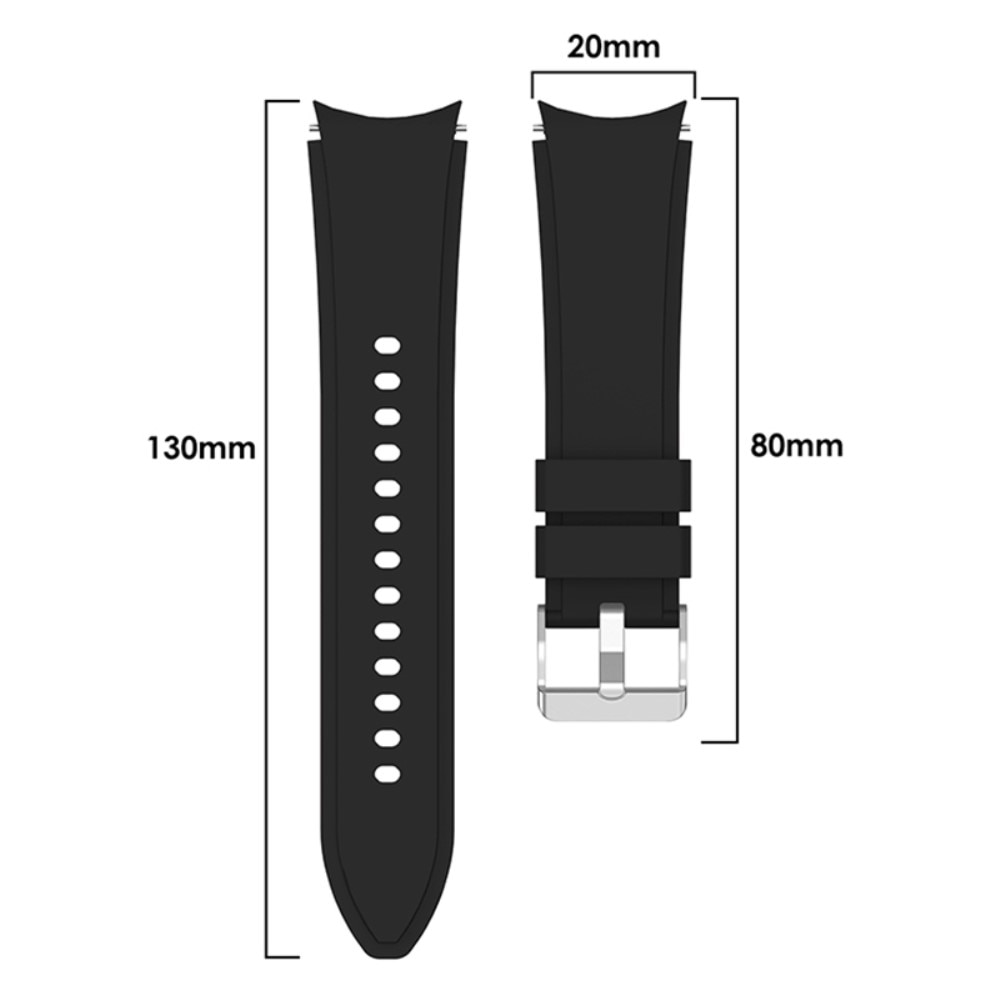 Full Fit Cinturino in silicone Samsung Galaxy Watch 5 44mm Nero