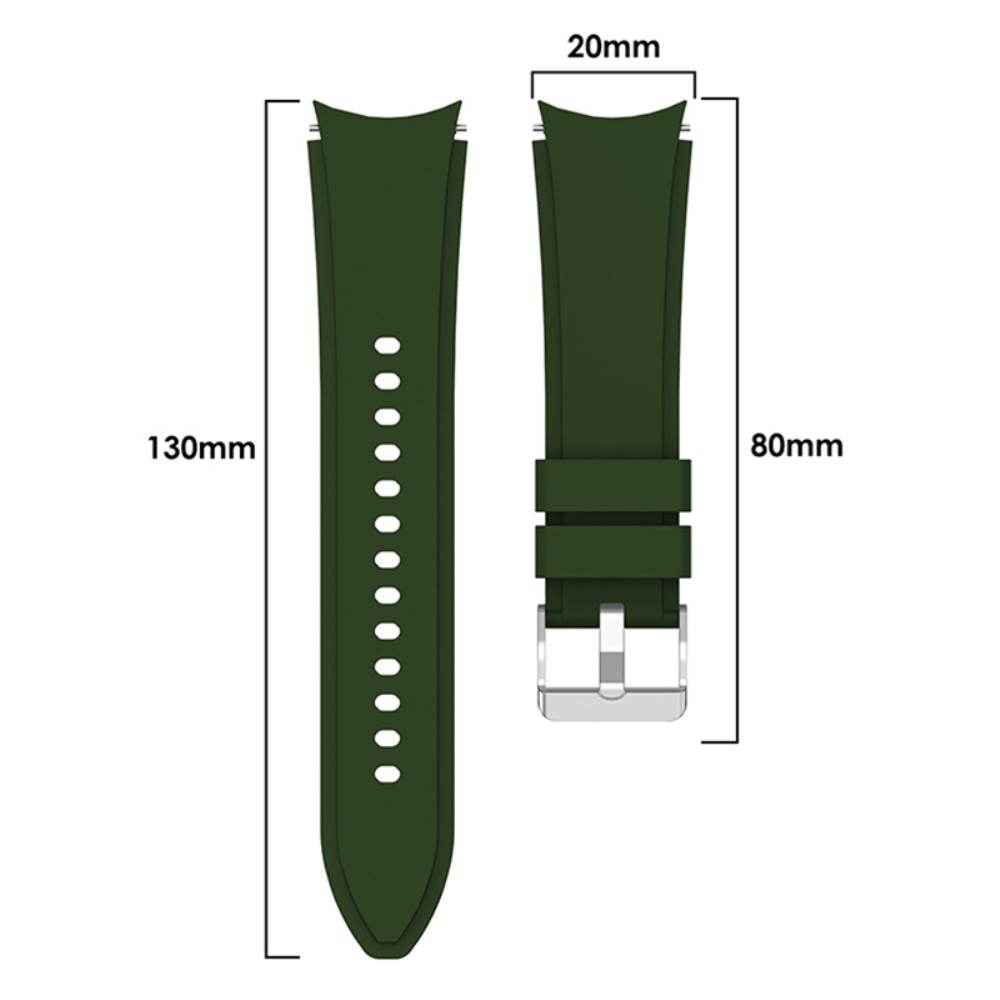 Full Fit Cinturino in silicone Samsung Galaxy Watch 6 Classic 47mm, verde