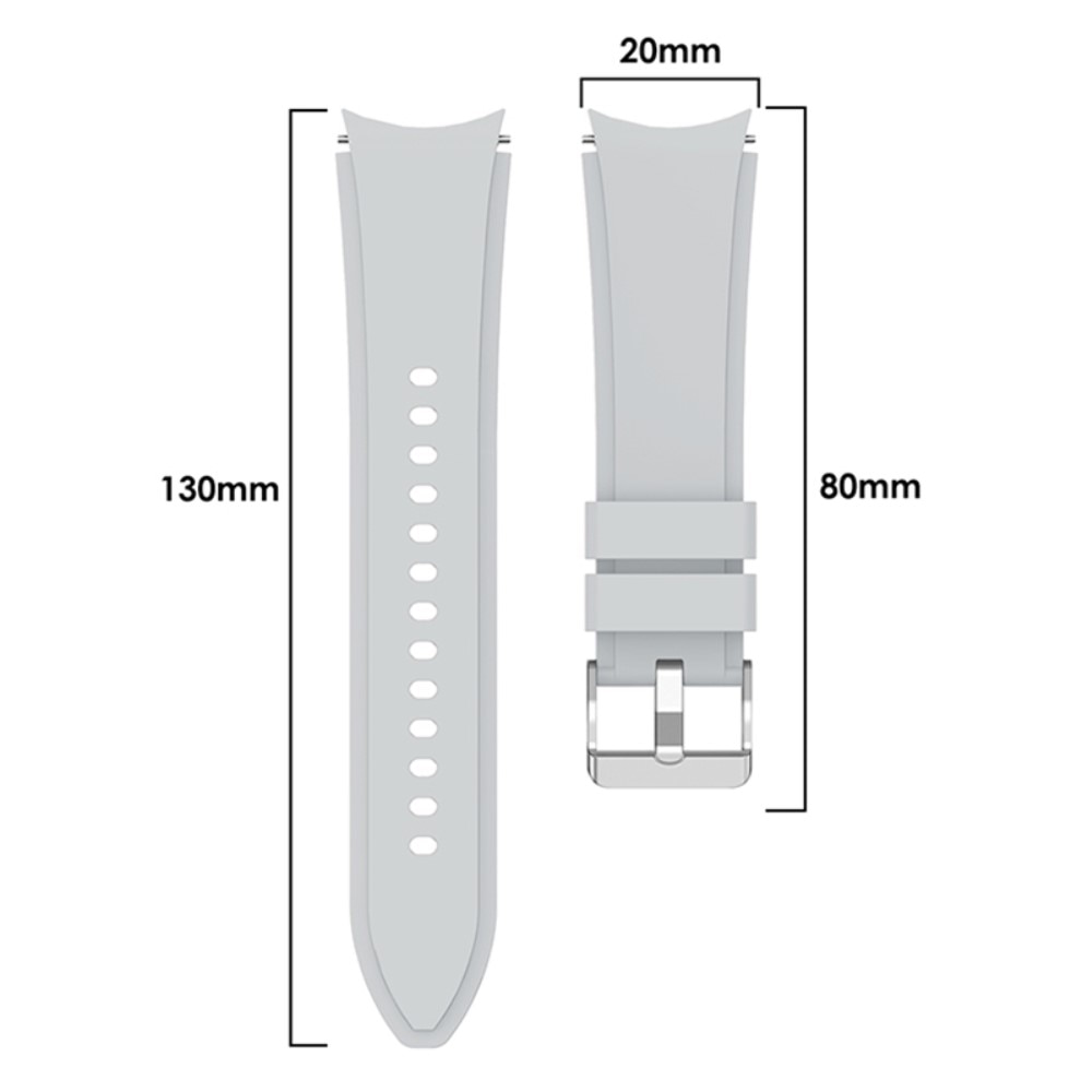Full Fit Cinturino in silicone Samsung Galaxy Watch 4 44mm Grigio