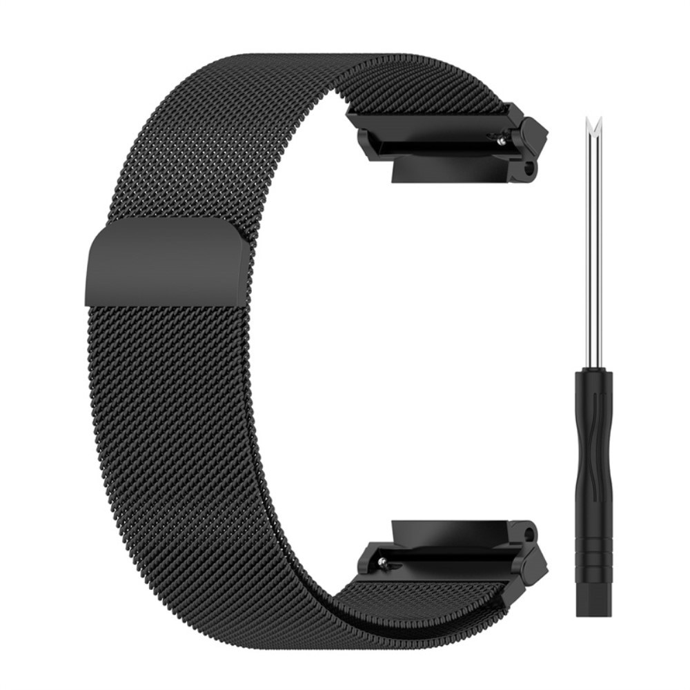 Cinturino in maglia milanese per Amazfit T-Rex 2, Nero