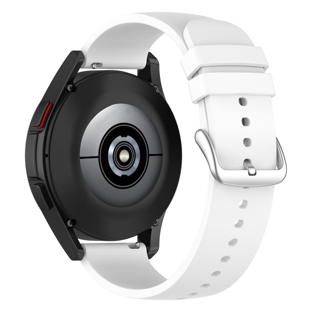 Cinturino in silicone per Samsung Galaxy Watch 5 Pro 45mm, bianco