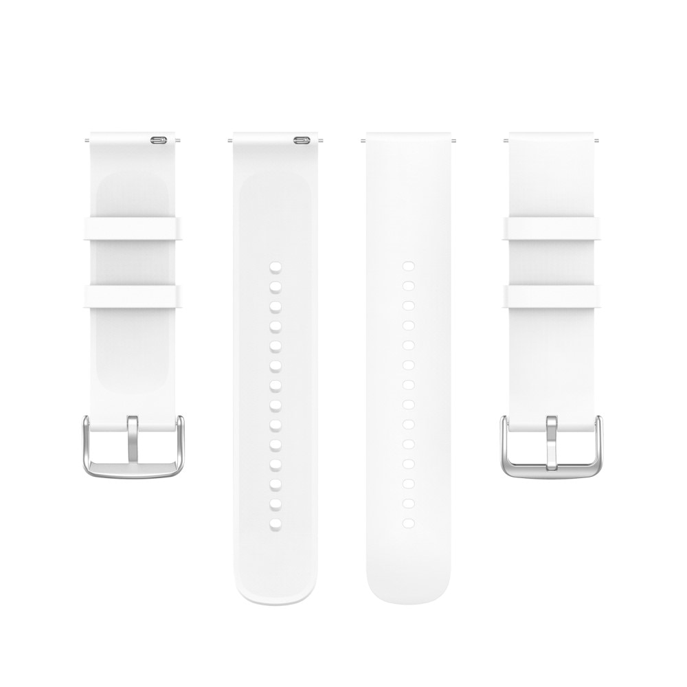 Cinturino in silicone per Samsung Galaxy Watch 6 Classic 43mm, bianco