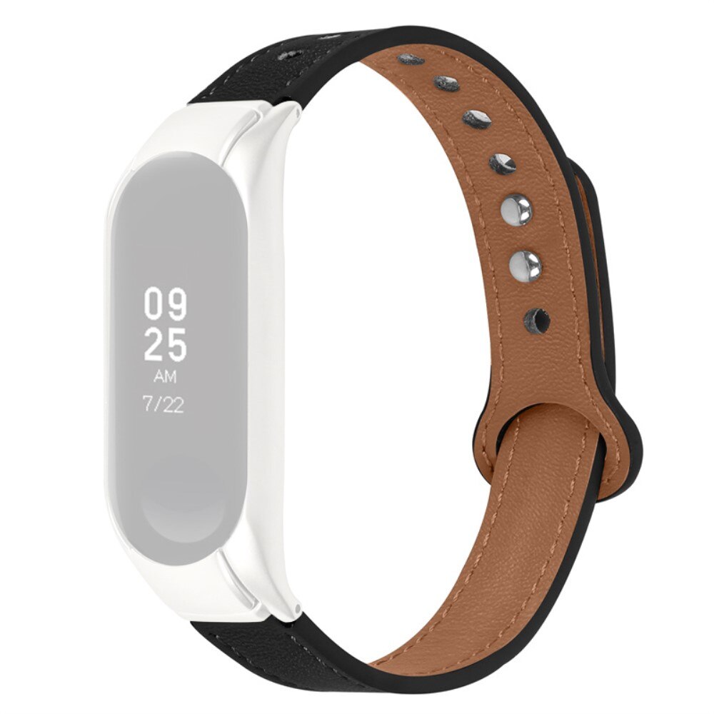 Cinturino Classico in pelle Xiaomi Mi Band 5/6 nero