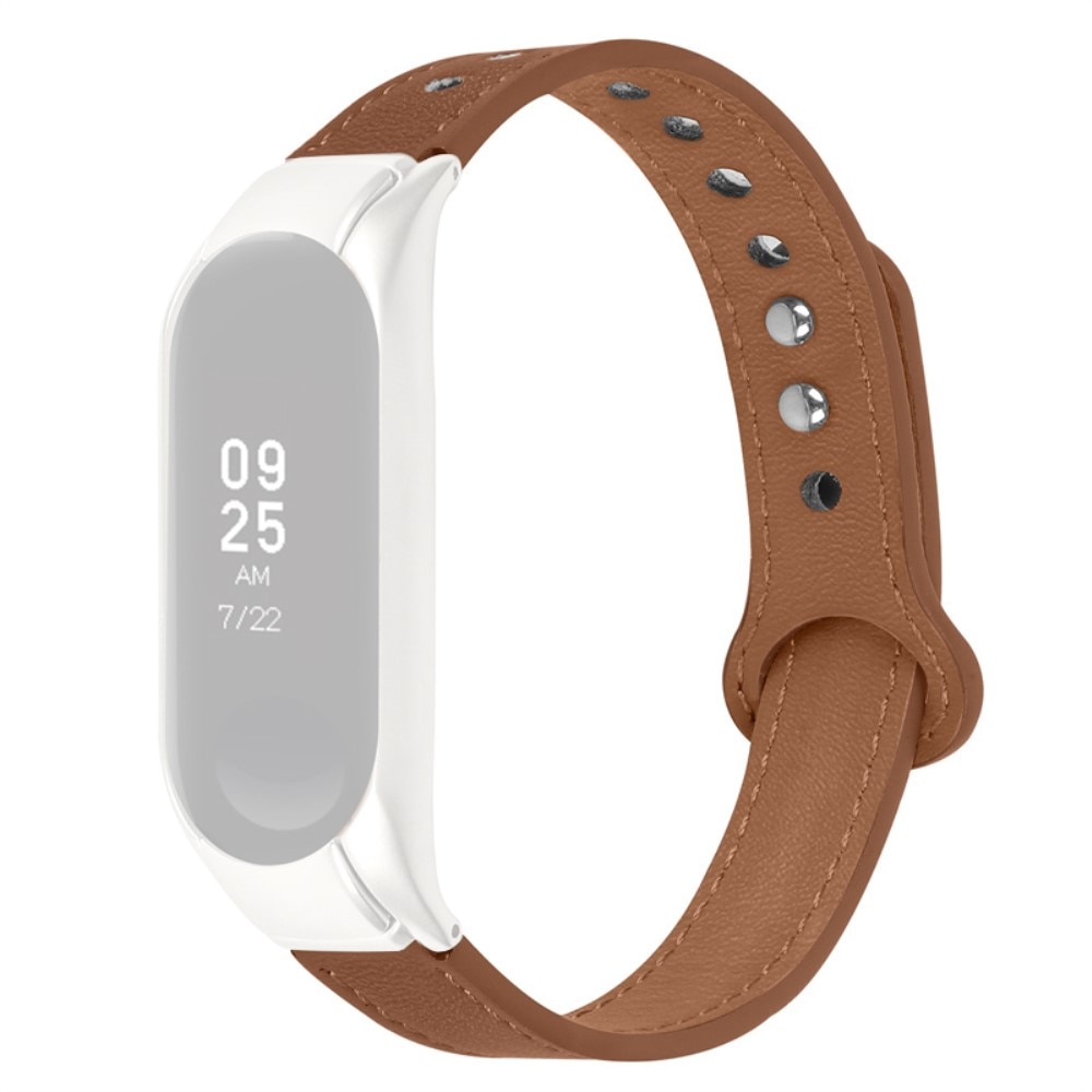 Cinturino Classico in pelle Xiaomi Mi Band 5/6 marrone