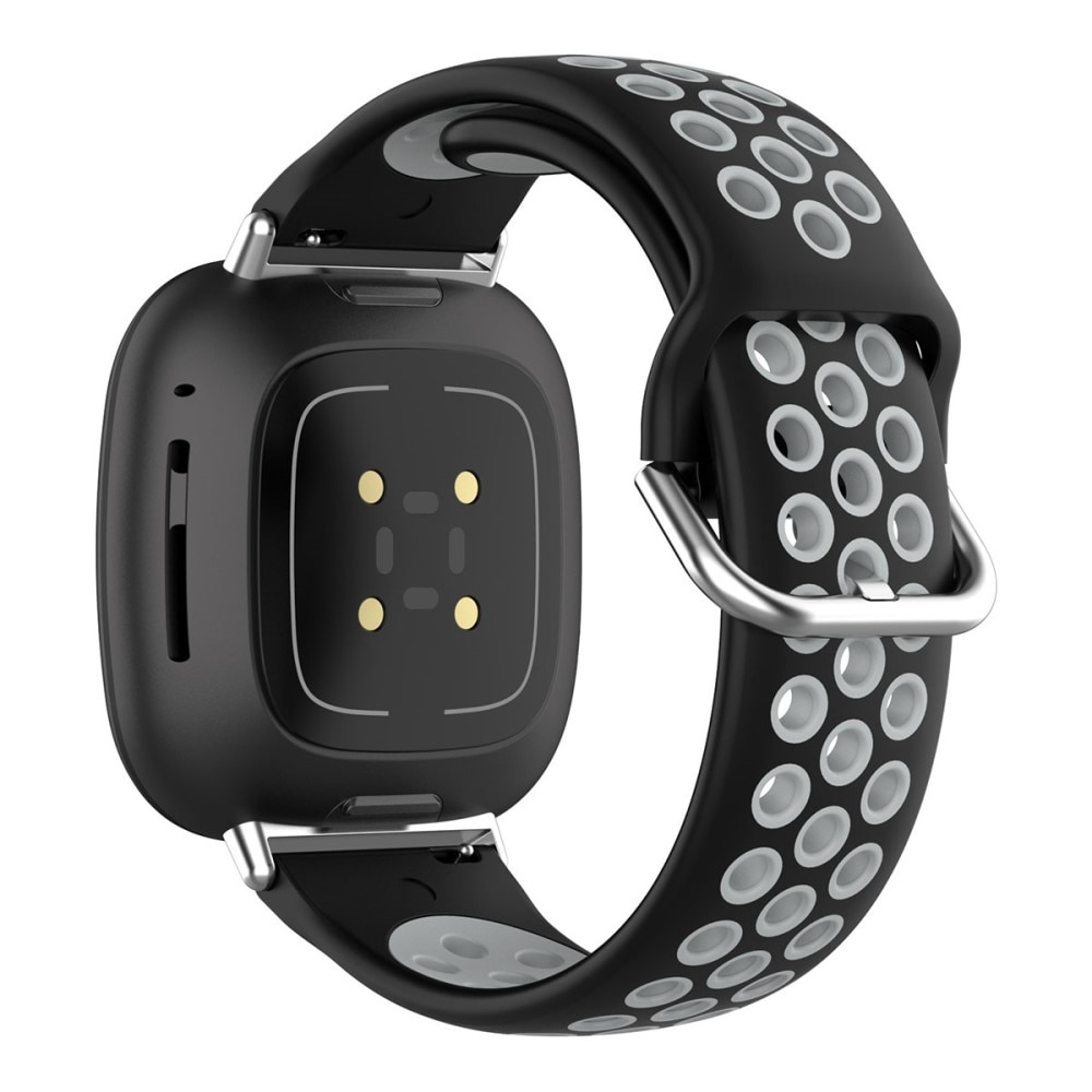 Cinturino Sport in Silicone Fitbit Versa 4 Nero