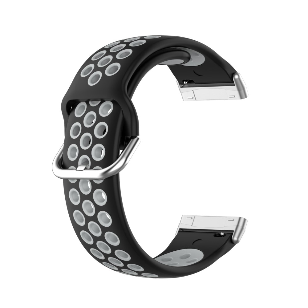 Cinturino in silicone per Fitbit Sense 2, nero