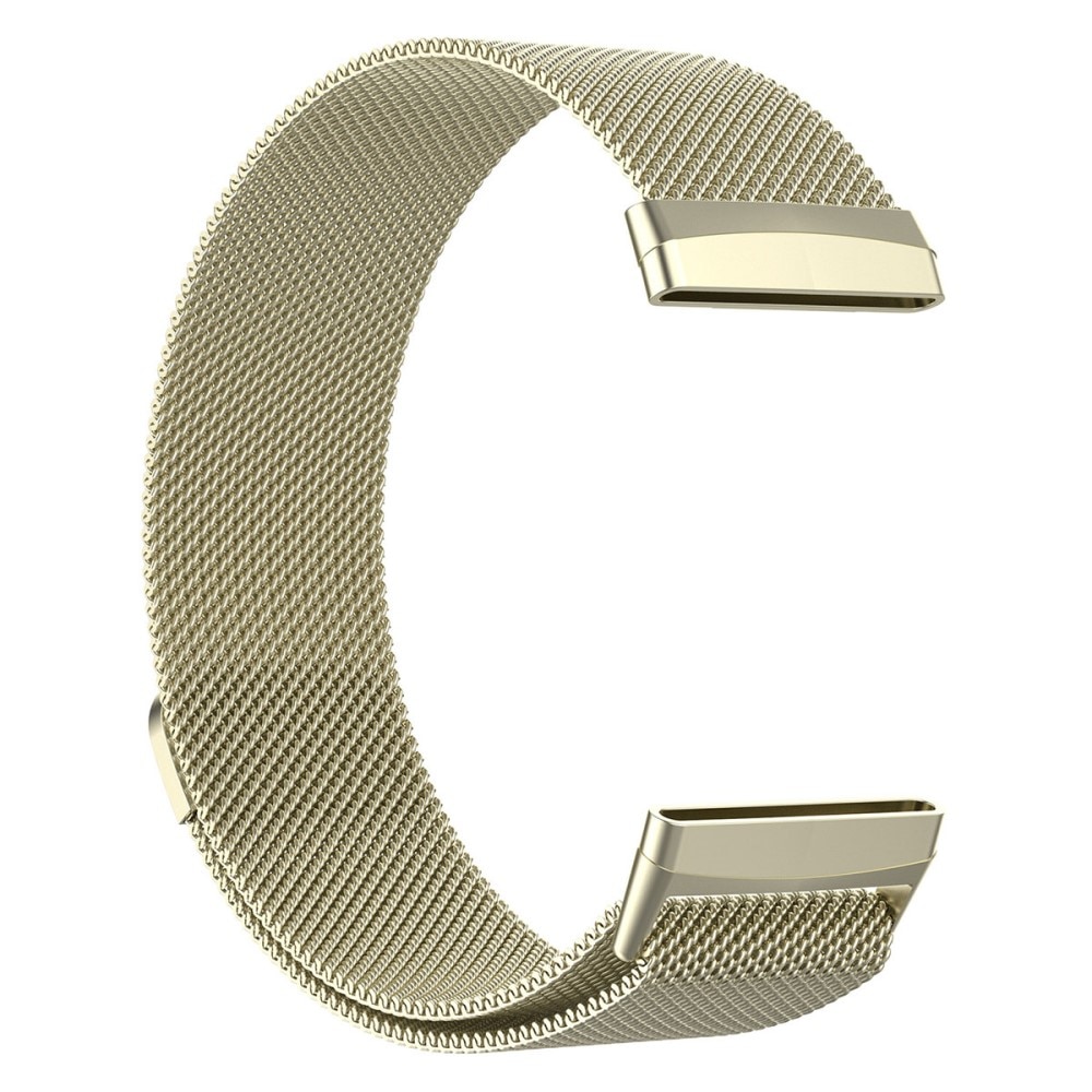 Cinturino in maglia milanese per Fitbit Versa 4, oro