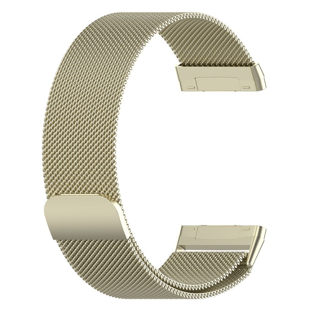 Cinturino in maglia milanese per Fitbit Versa 4, oro