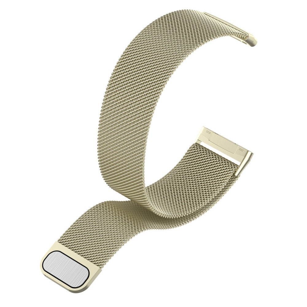 Cinturino in maglia milanese per Fitbit Versa 3/Sense, oro