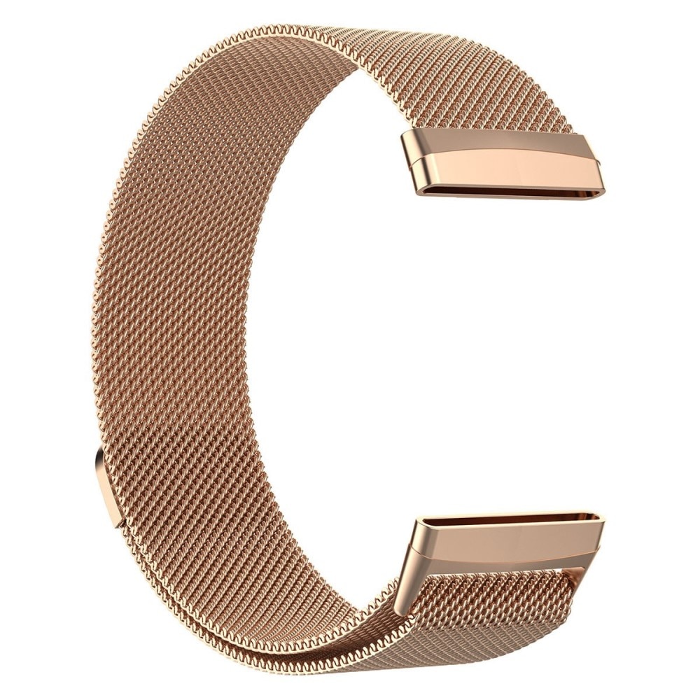 Cinturino in maglia milanese per Fitbit Versa 3/Sense, oro rosa