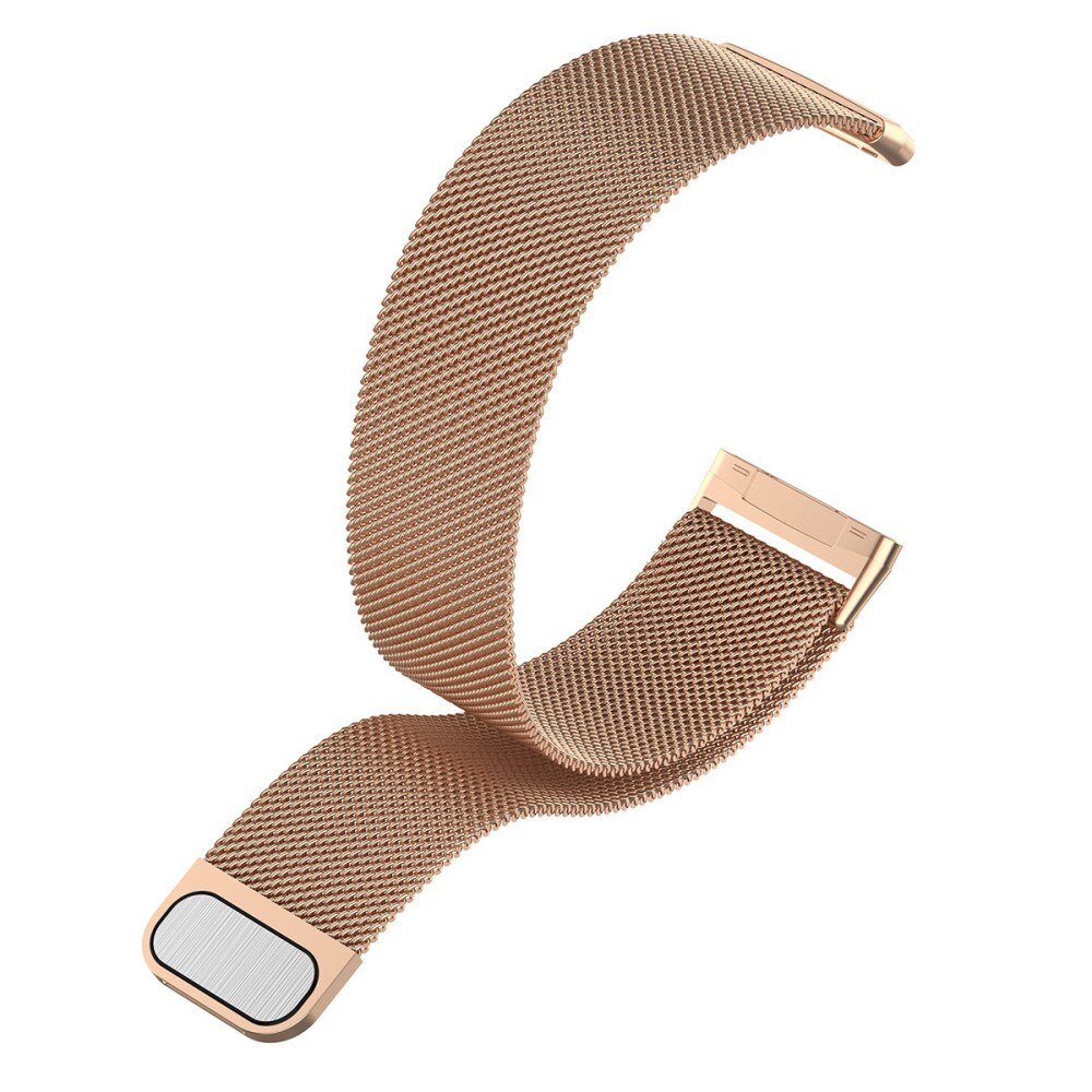 Cinturino in maglia milanese per Fitbit Versa 3/Sense, oro rosa