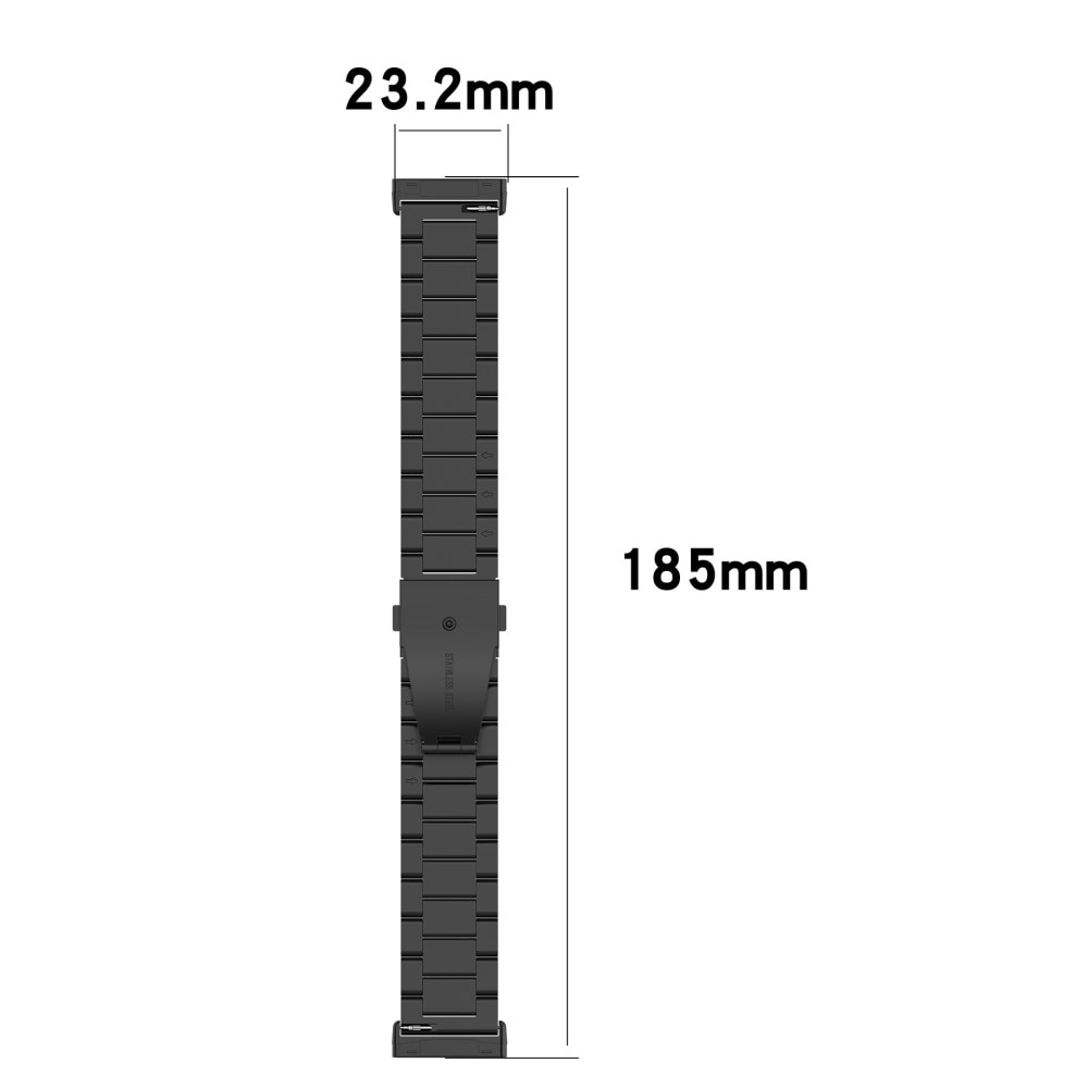 Cinturino in metallo Fitbit Versa 4 Nero