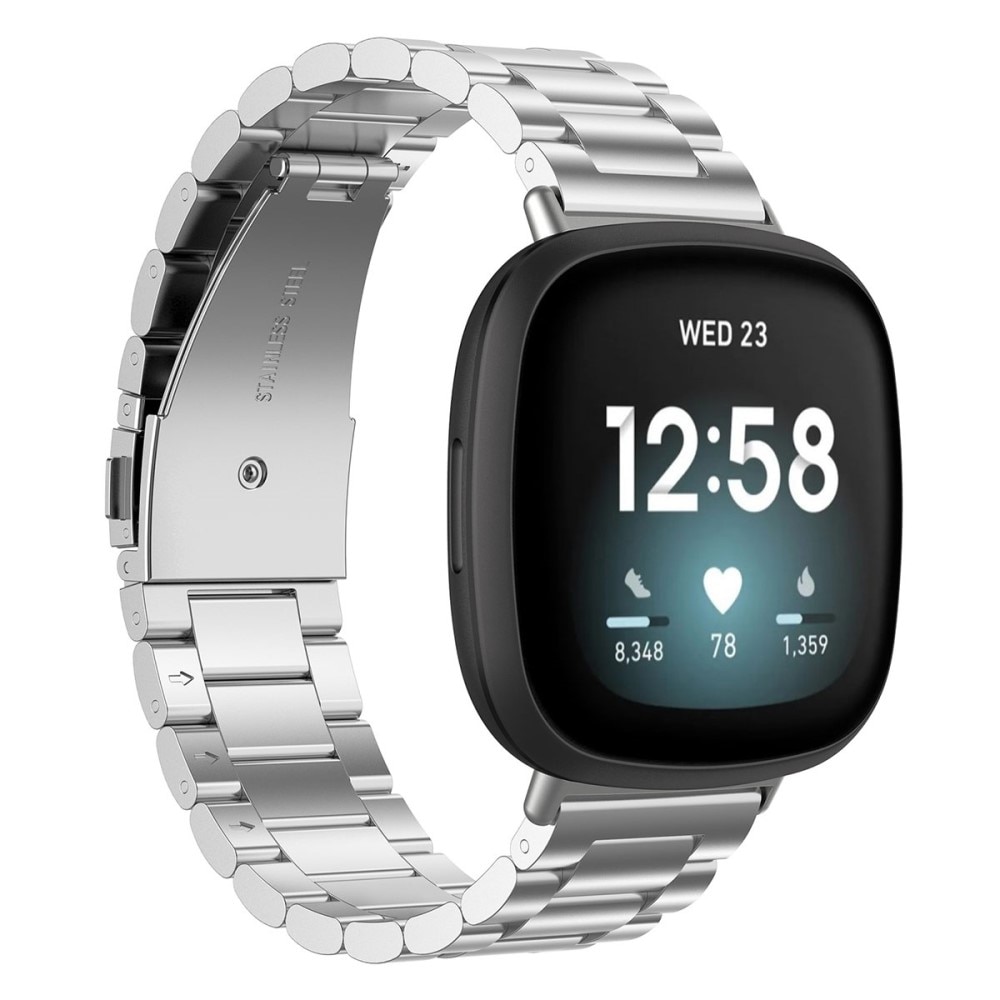 Cinturino in metallo Fitbit Sense 2 d'argento