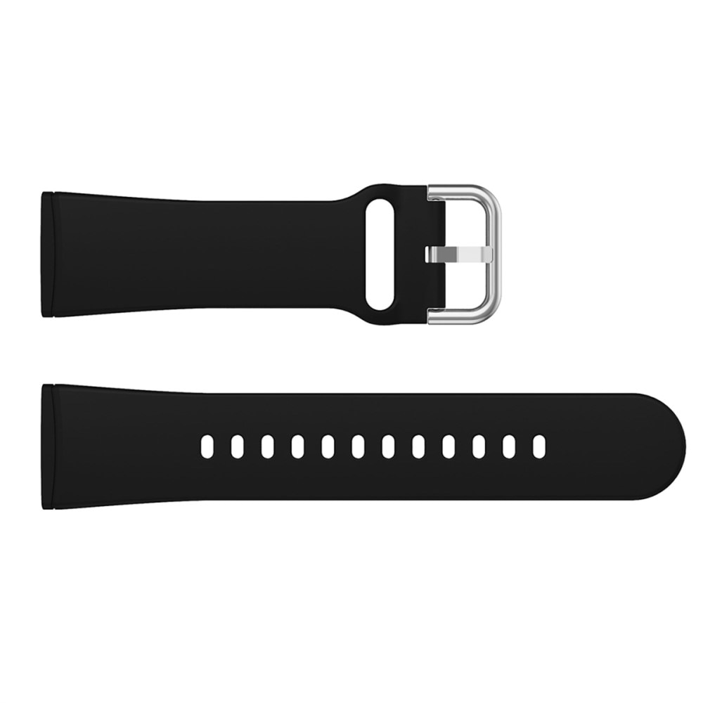 Cinturino in silicone per Fitbit Versa 4, nero