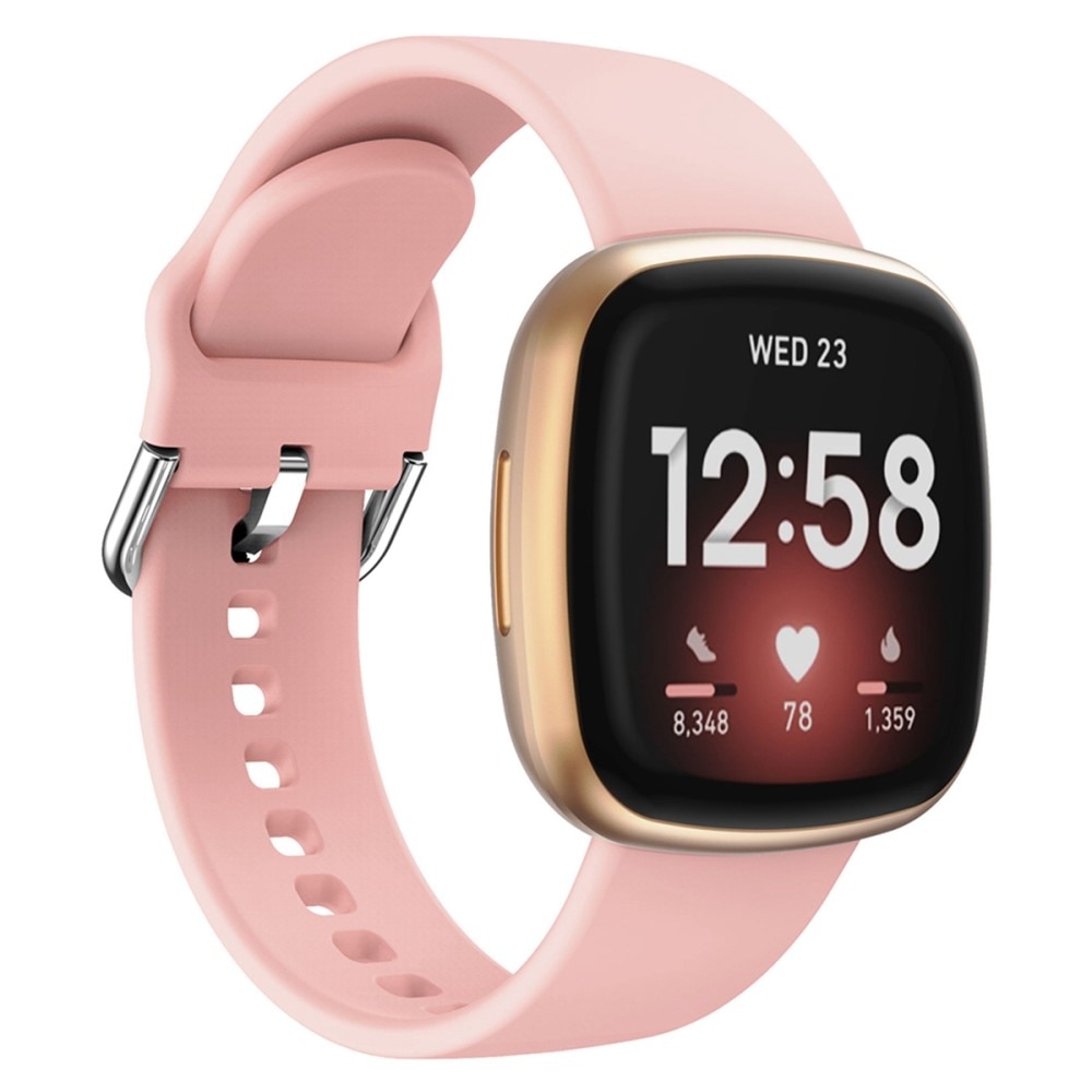 Cinturino in silicone per Fitbit Versa 3, rosa