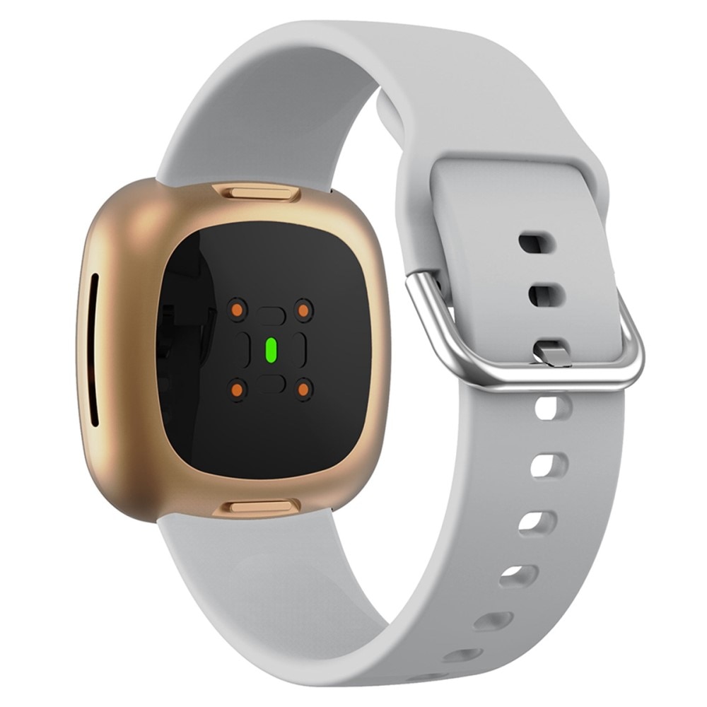 Cinturino in silicone per Fitbit Sense 2, Grigio