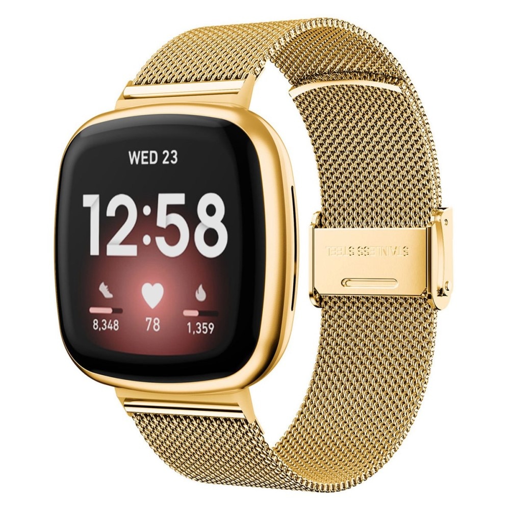 Cinturino in rete Fitbit Versa 3/Sense Gold