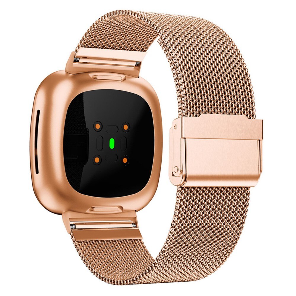 Cinturino in rete Fitbit Versa 3/Sense Oro Rosa