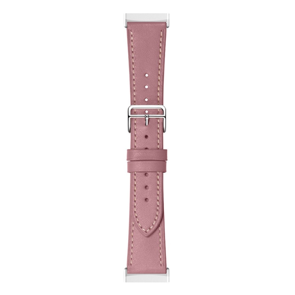 Cinturino in pelle Fitbit Versa 4 Rosa