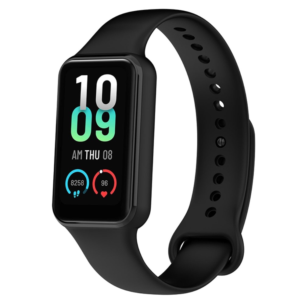 Cinturino in silicone per Amazfit Band 7, nero