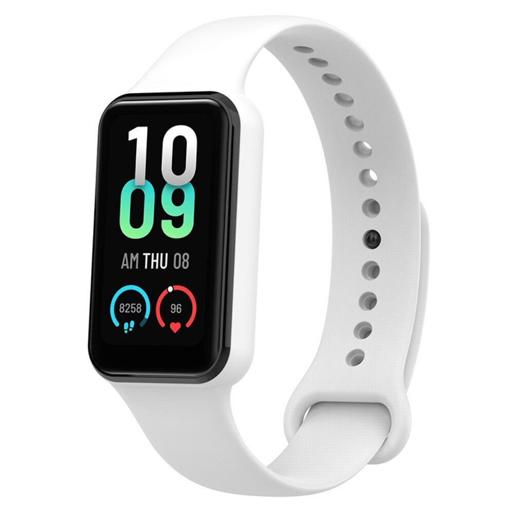 Cinturino in silicone per Amazfit Band 7, bianco