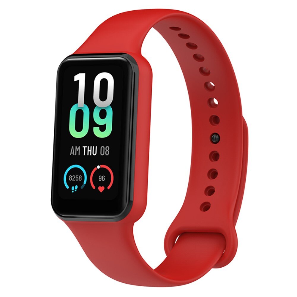 Cinturino in silicone per Amazfit Band 7, rosso