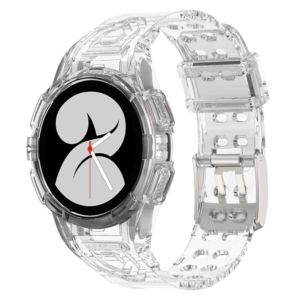 Cinturino con cover Crystal Samsung Galaxy Watch 4 40mm Trasparente