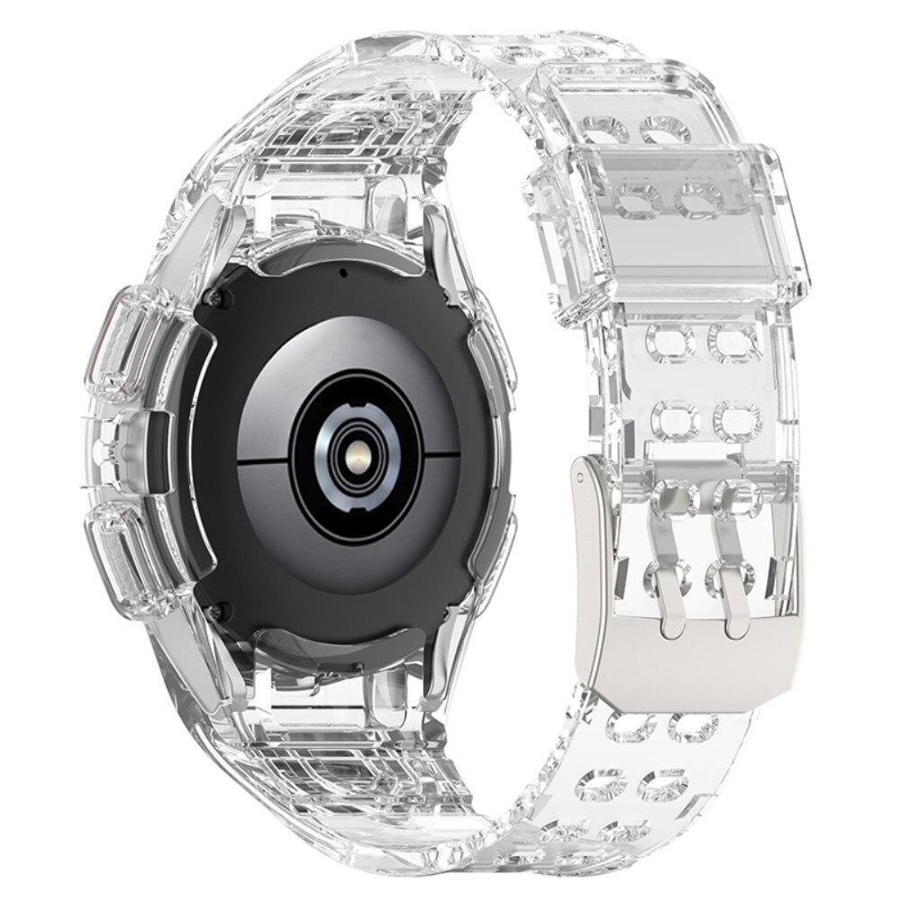 Cinturino con cover Crystal Samsung Galaxy Watch 4/5 44mm Trasparente