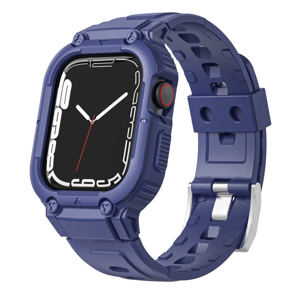 Cinturino con cover Avventura Apple Watch 45mm Series 9 blu
