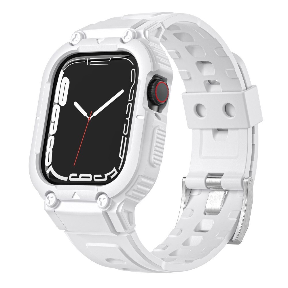 Cinturino con cover Avventura Apple Watch 45mm Series 9 bianco