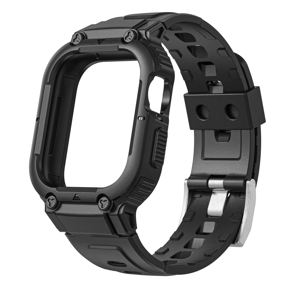 Cinturino con cover Avventura Apple Watch Ultra 49 mm Nero