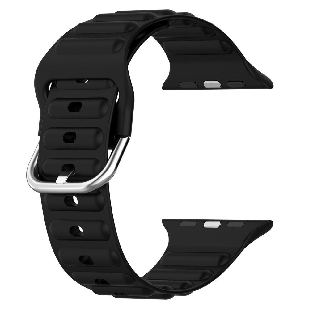 Cinturino in silicone Resistente Apple Watch 42mm nero