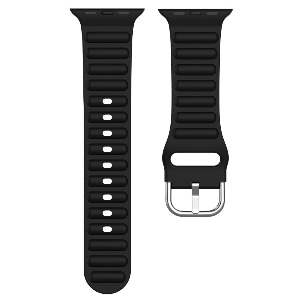 Cinturino in silicone Resistente Apple Watch Ultra 49 mm Nero