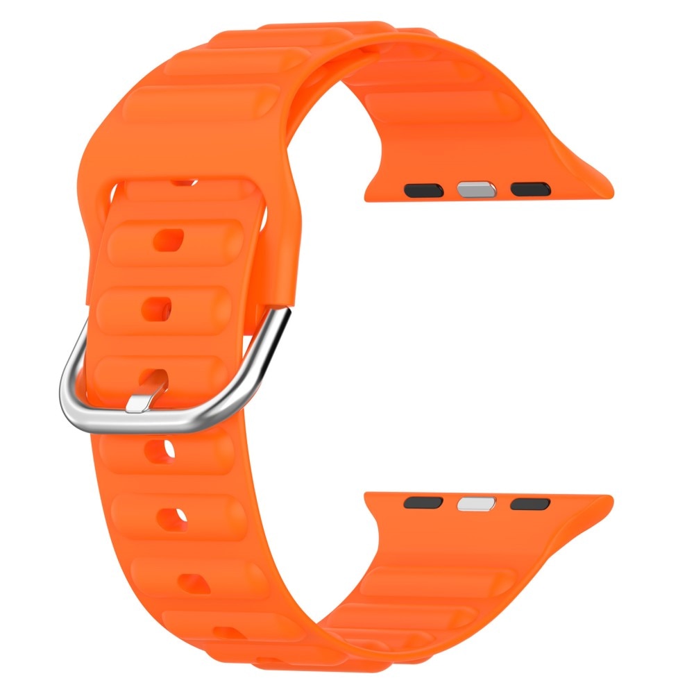 Cinturino in silicone Resistente Apple Watch 45mm Series 8 Arancia
