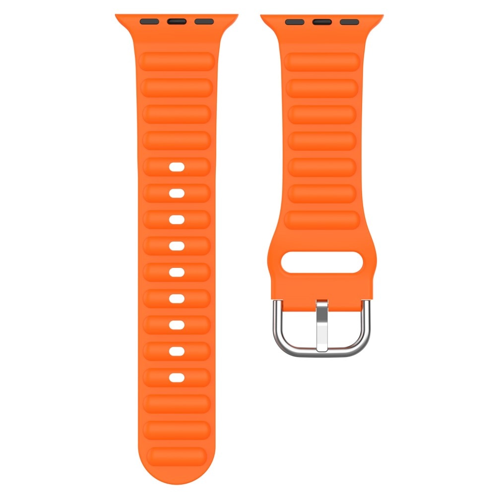 Cinturino in silicone Resistente Apple Watch 45mm Series 8 Arancia