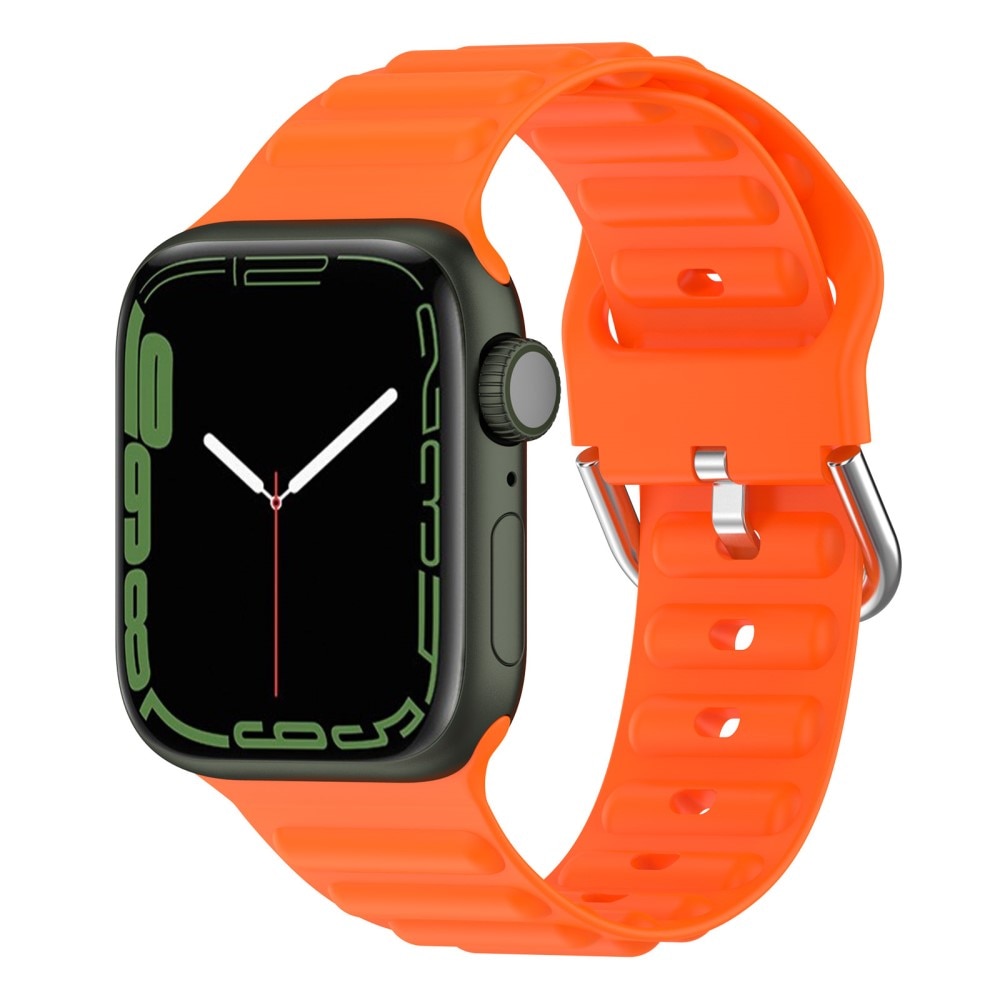 Cinturino in silicone Resistente Apple Watch 45mm Series 7 arancia