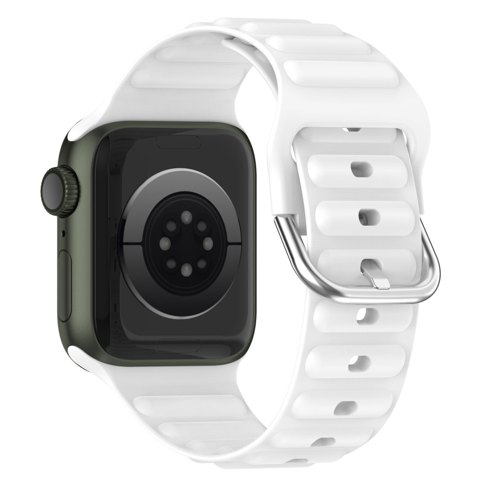 Cinturino in silicone Resistente Apple Watch 44mm bianco