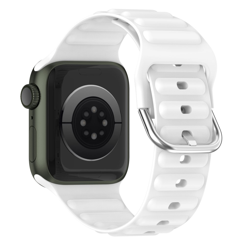 Cinturino in silicone Resistente Apple Watch 42mm bianco