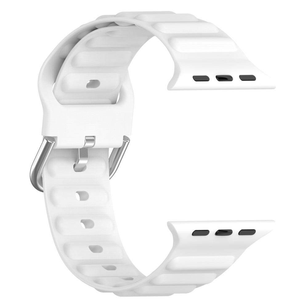 Cinturino in silicone Resistente Apple Watch 44mm bianco