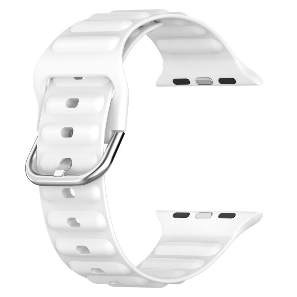 Cinturino in silicone Resistente Apple Watch 42mm bianco