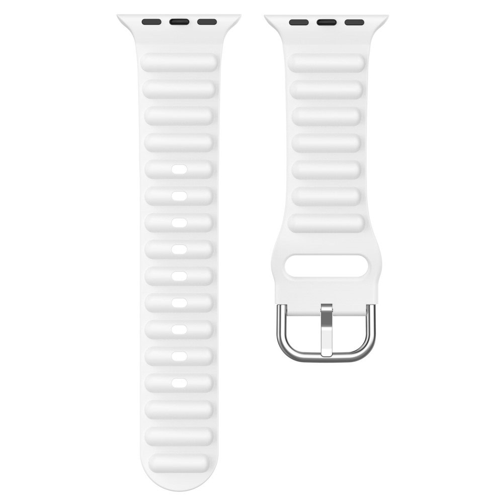 Cinturino in silicone Resistente Apple Watch 44mm bianco