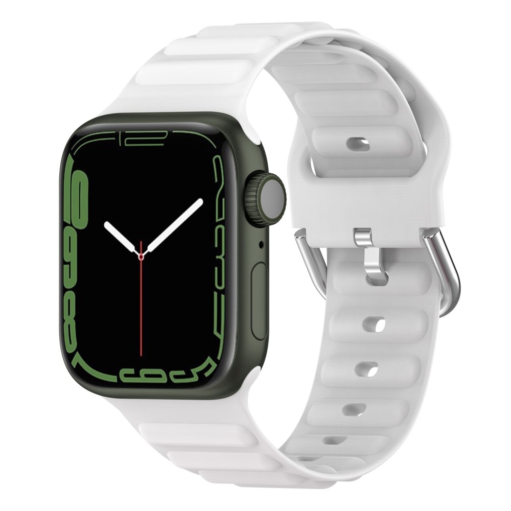 Cinturino in silicone Resistente Apple Watch 42mm bianco