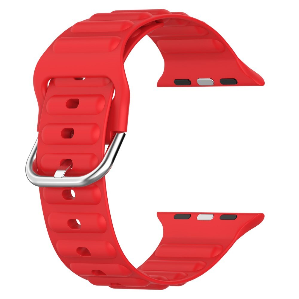 Cinturino in silicone Resistente Apple Watch 42mm rosso