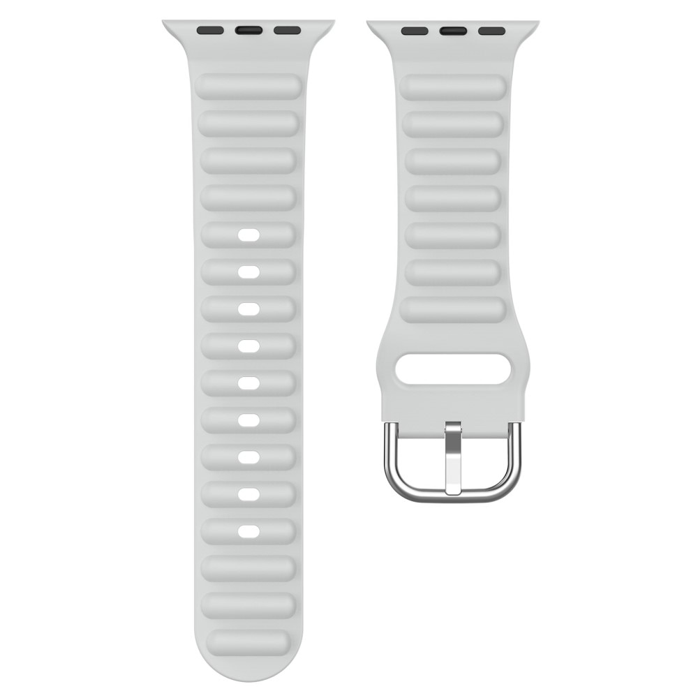 Cinturino in silicone Resistente Apple Watch 42mm grigio