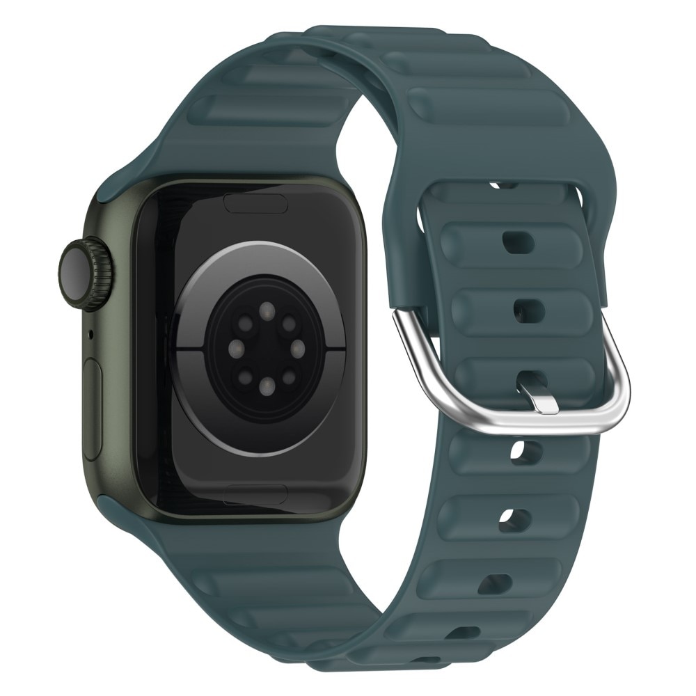 Cinturino in silicone Resistente Apple Watch 41mm Series 8 Verde scuro