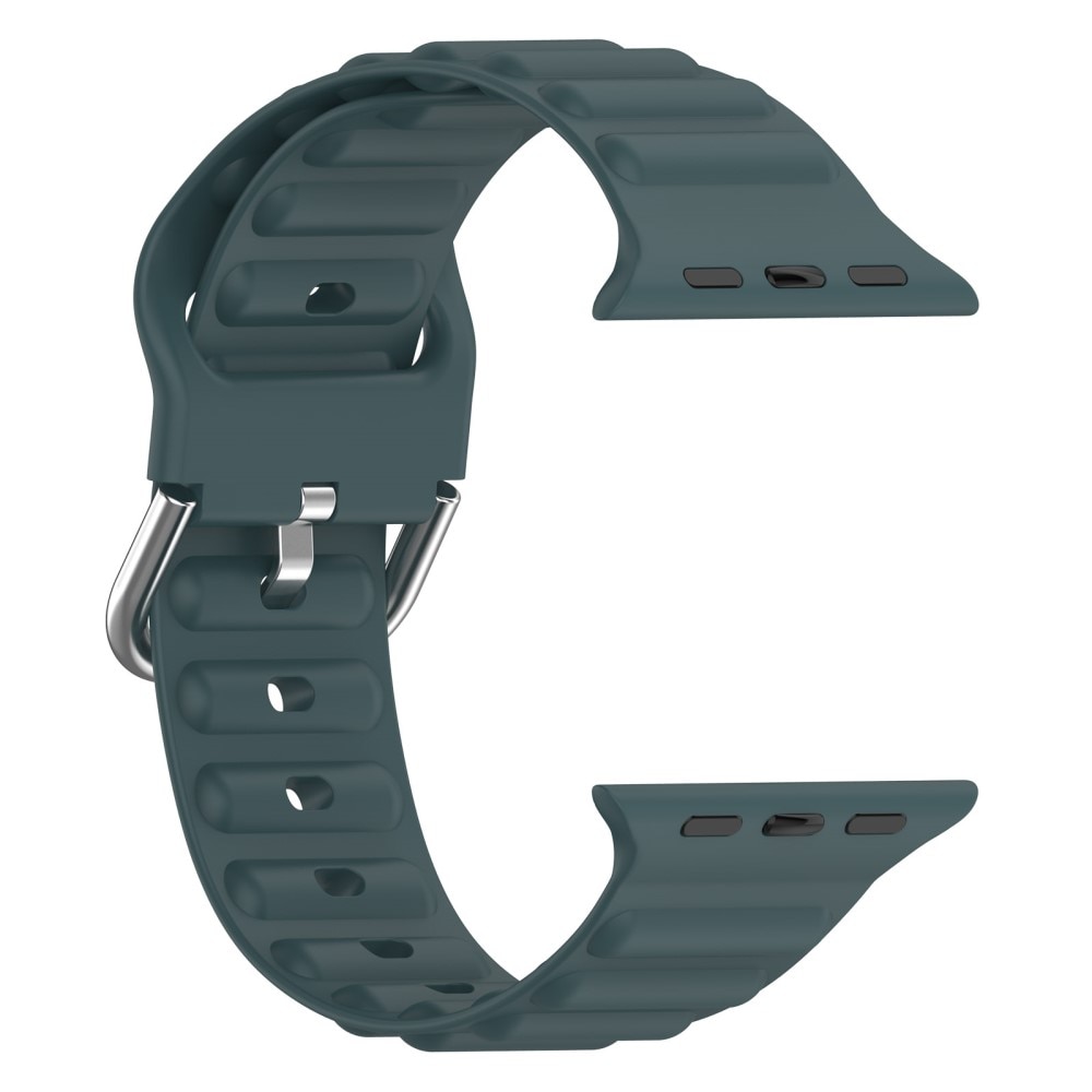 Cinturino in silicone Resistente Apple Watch 38mm verde scuro