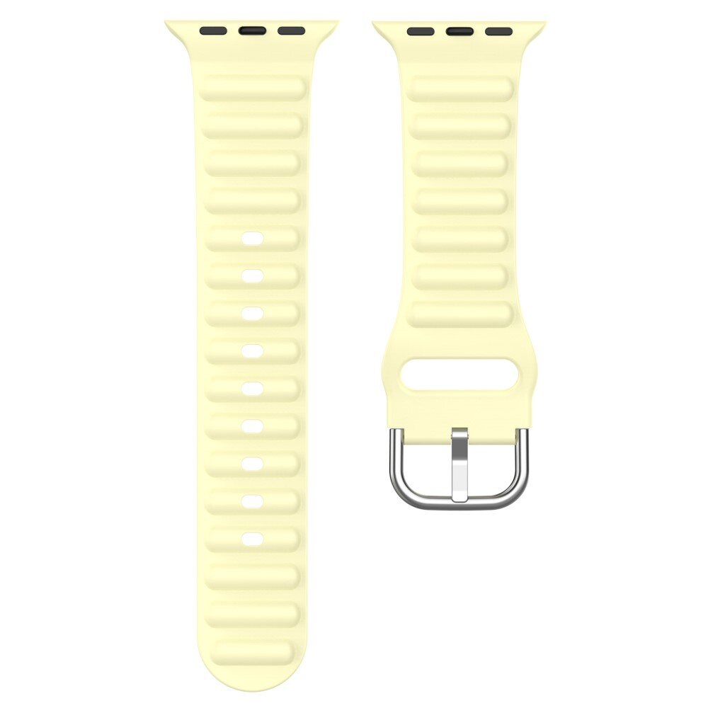 Cinturino in silicone Resistente Apple Watch 41mm Series 9 giallo