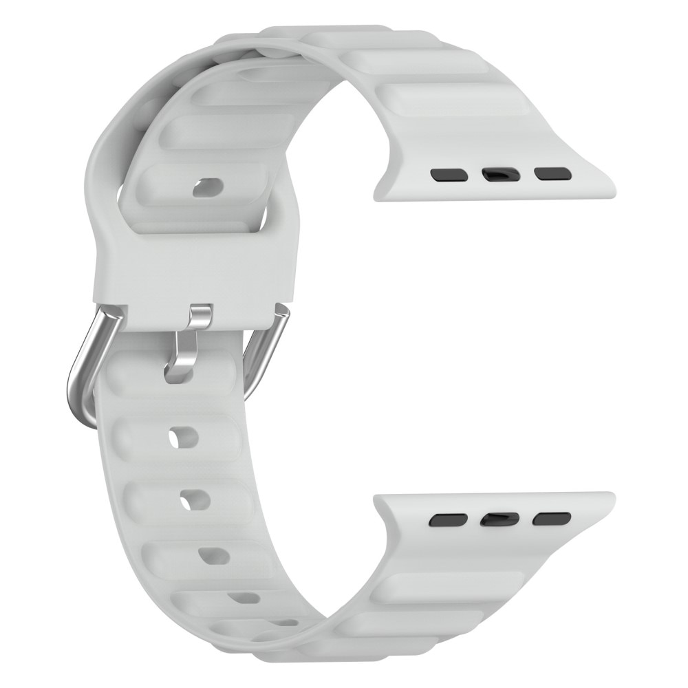 Cinturino in silicone Resistente Apple Watch 41mm Series 9 grigio